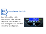 Münzzähler SR-1200 BBB LCD mit Abhülsung